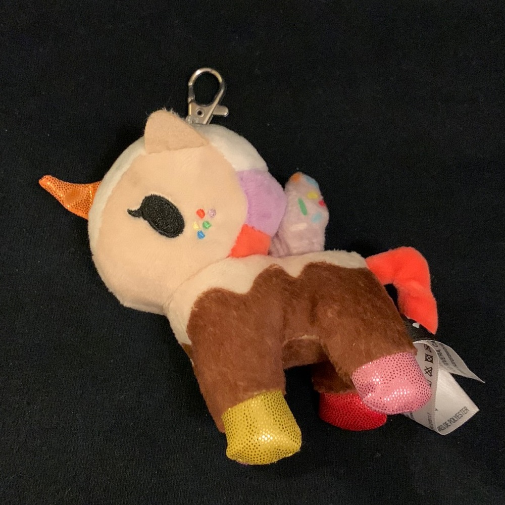 Tokidoki Sundae Unicorn plush keychain NWOT
